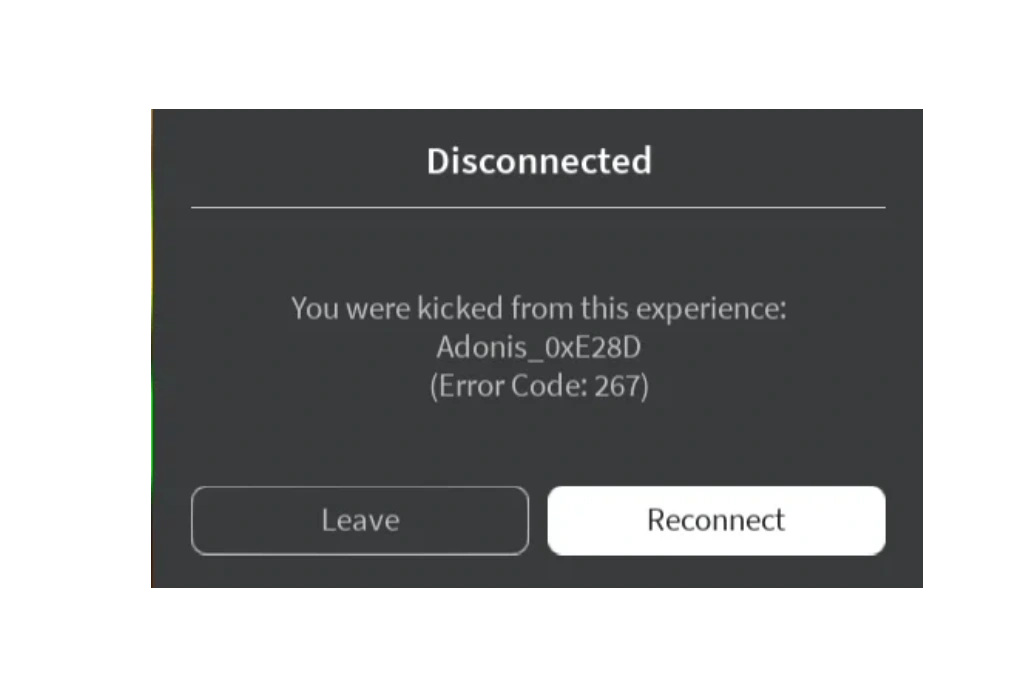 Lỗi 267 Roblox bị kick khỏi experience