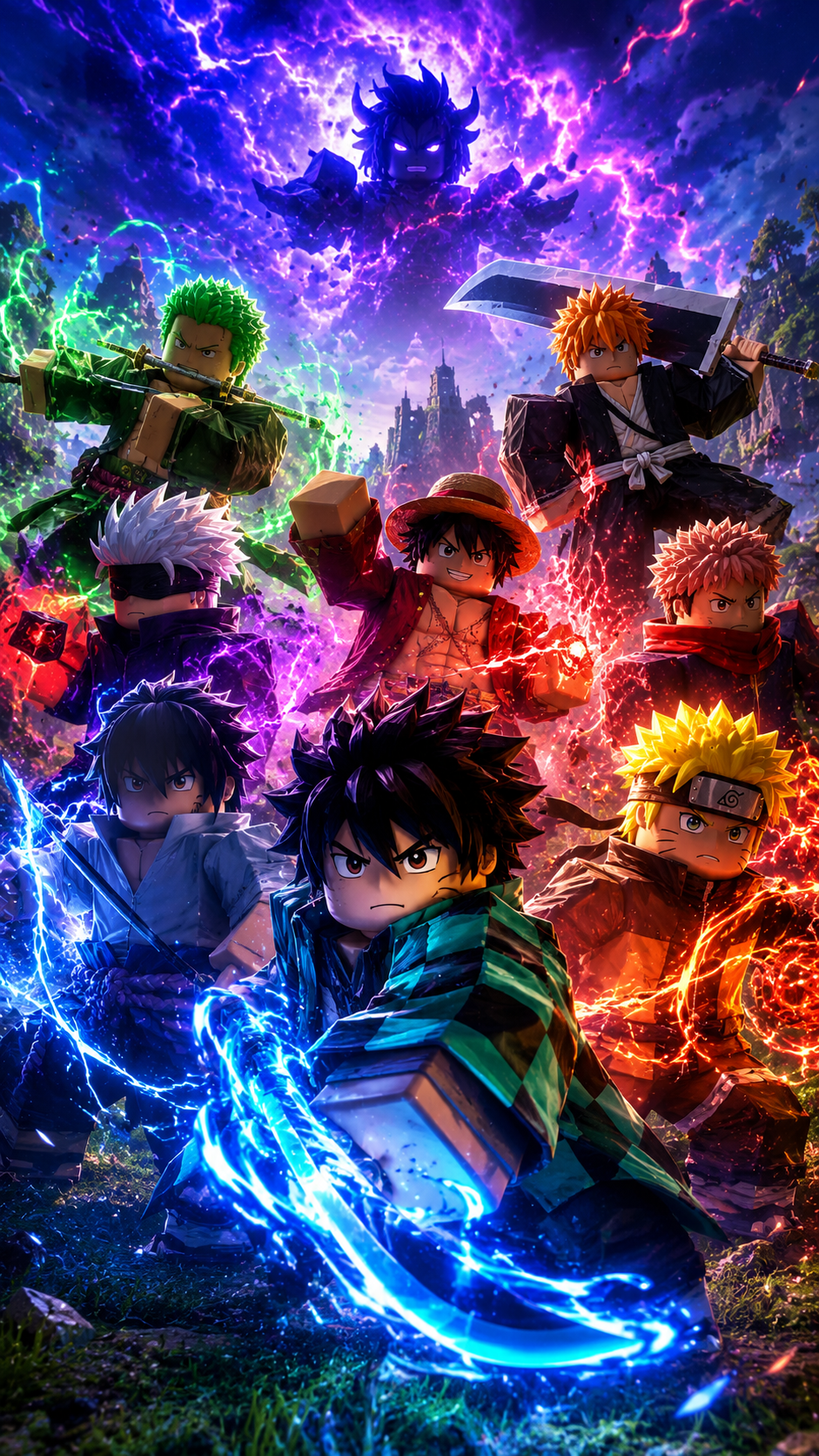 Hình nền điện thoại Roblox Anime Rangers X 4K