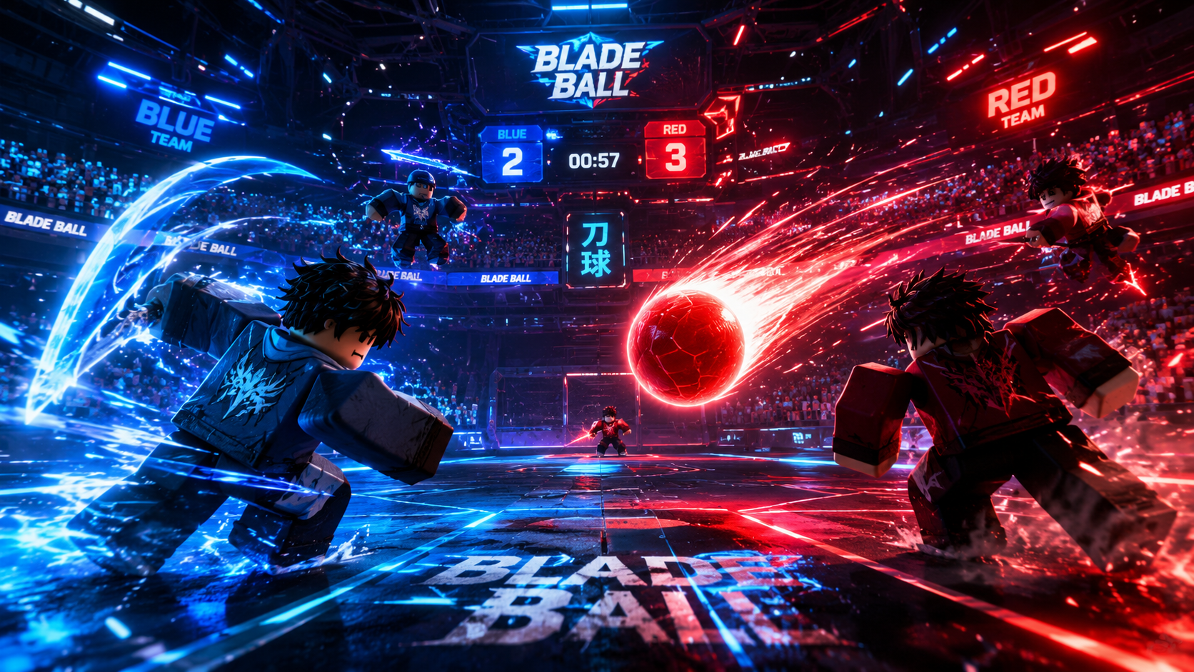 Hình nền Roblox Blade Ball chiến đấu 4K